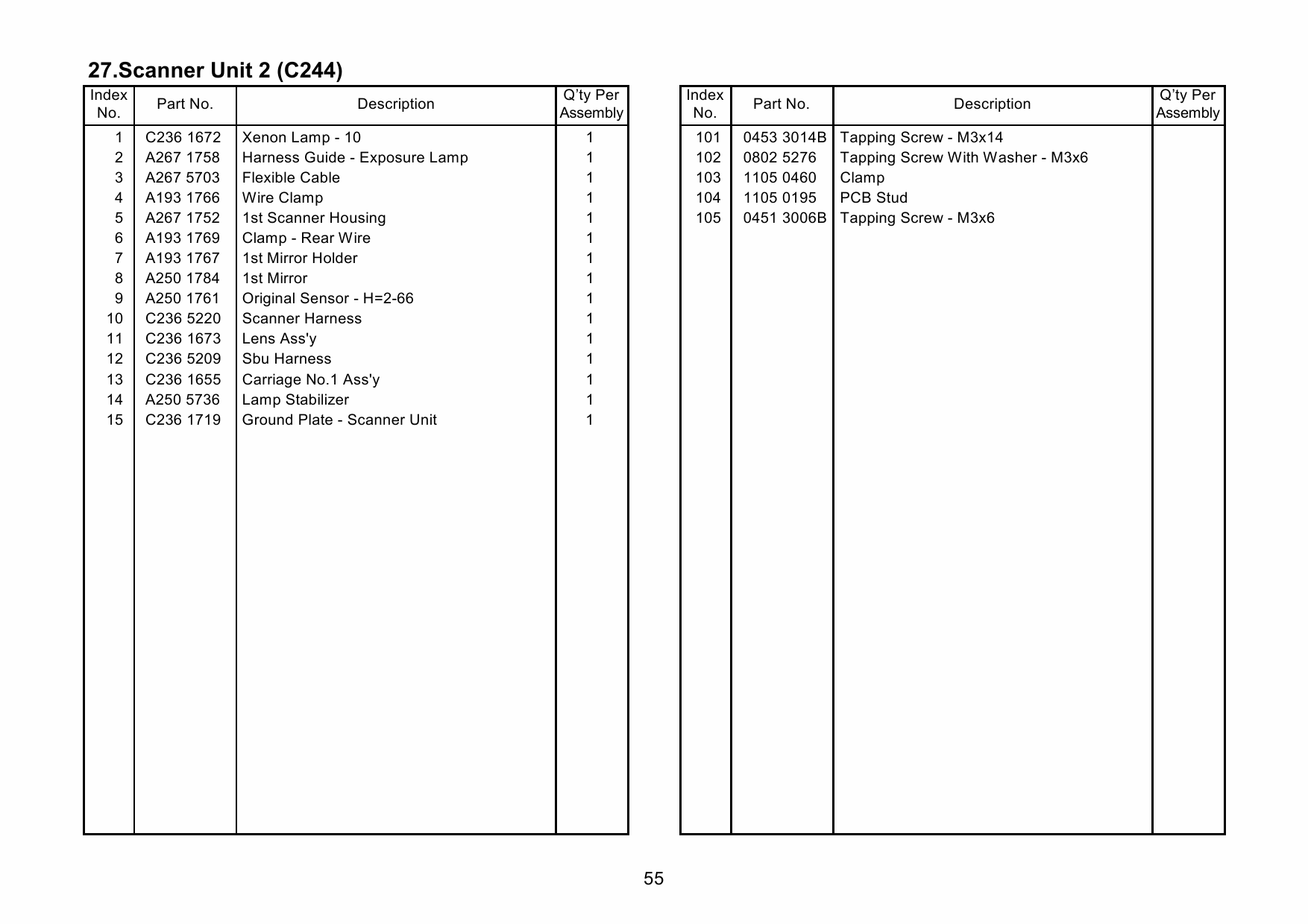 RICOH Aficio JP-8500 C244 Parts Catalog-6